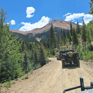 The road to Yankee Girl Mine