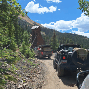 Arriving at Yankee Girl Mine