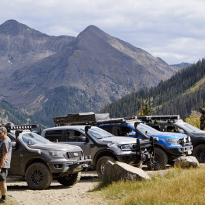 Ford Ranger's overlanding Colorado
