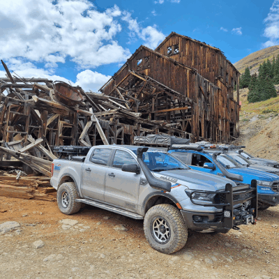 Ford Ranger's overlanding Colorado