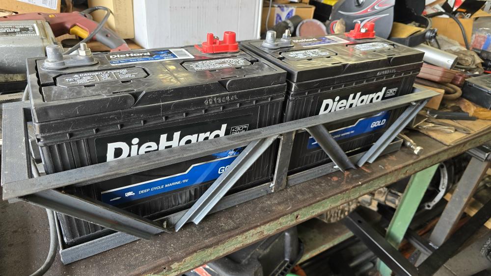 Two 100AH Group 31 marine batteries