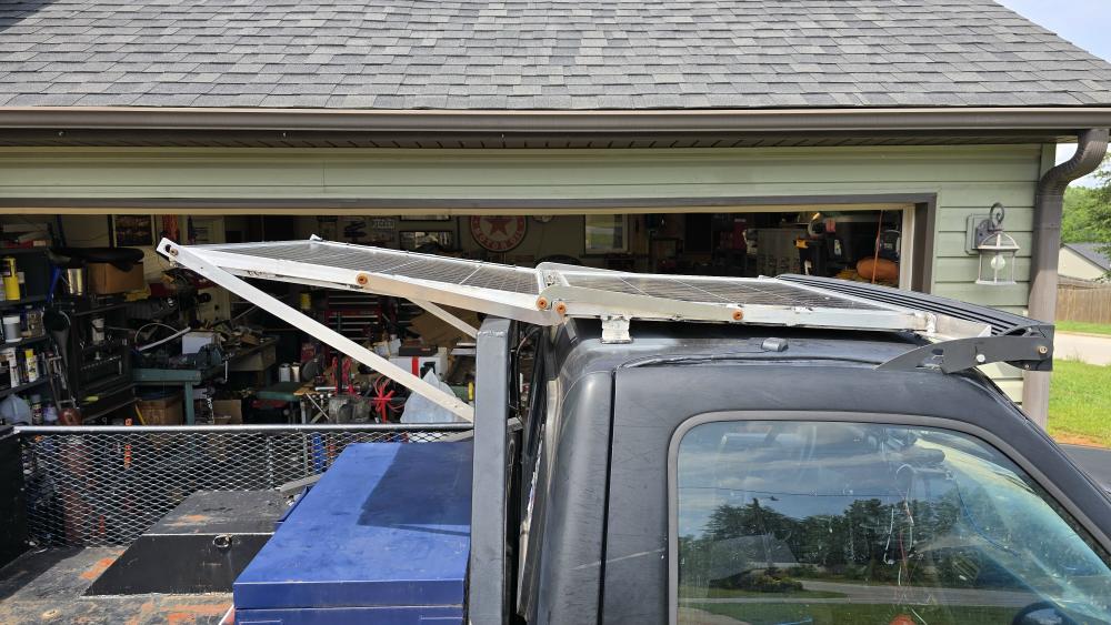 Auxiliary Electrical Systems - Solar panels on roof of Overlanding Ford Ranger