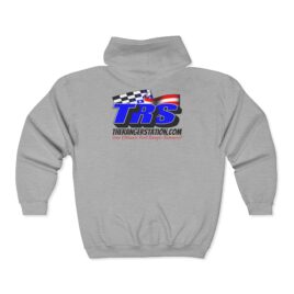 TRS Unisex Heavy Blend™ Full Zip Sport Gray Hooded Sweatshirt