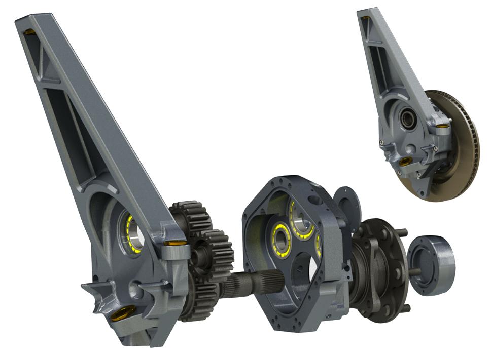 74Weld portal  axle exploded view