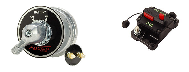 Auxiliary Electrical Systems - Battery disconnect and circuit breaker