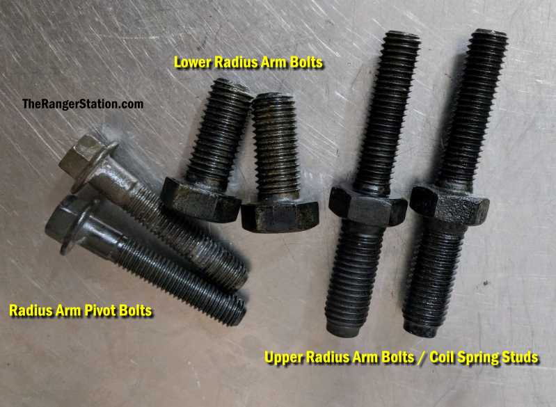 Ford Ranger radius arm bolts and studs