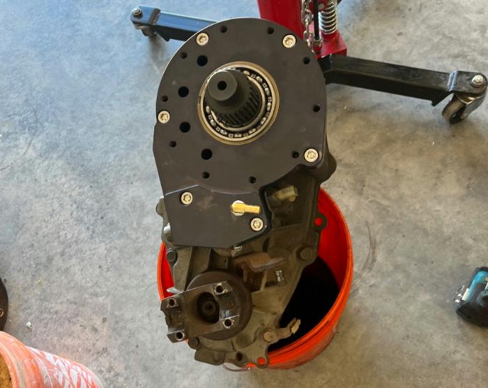 install the adapter plate