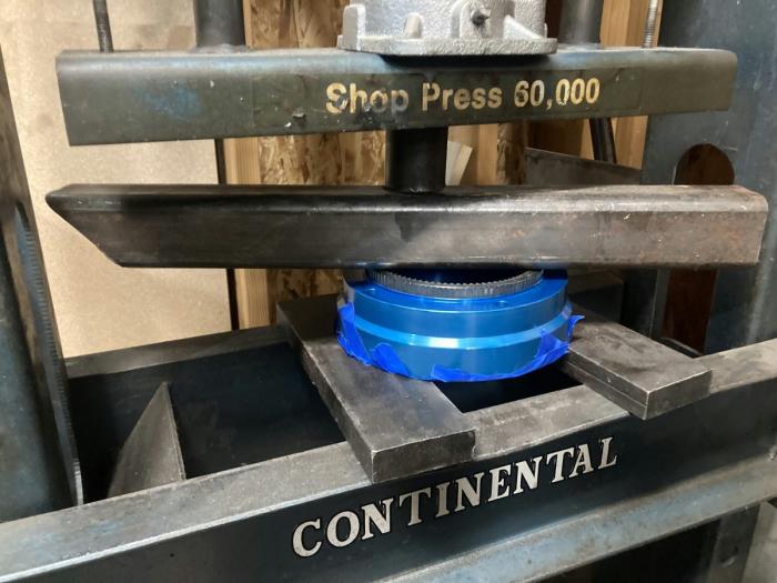 pressing the ring gear