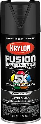 Krylon Fusion black paint
