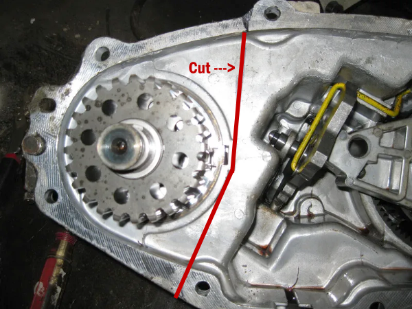 Where to cut the case