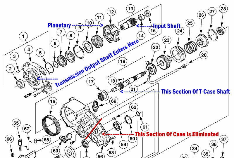 parts diagram showing the parts you need to make your adapter shaft