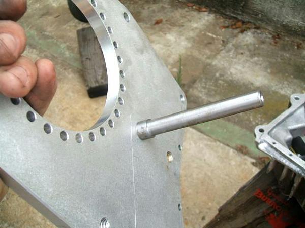 shift rail in adapter plate