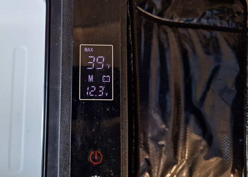 Explorer Bear 42-Quart Fridge Settings Display