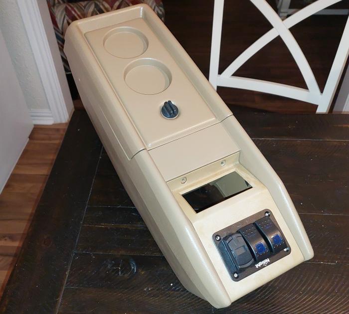 Painted center console