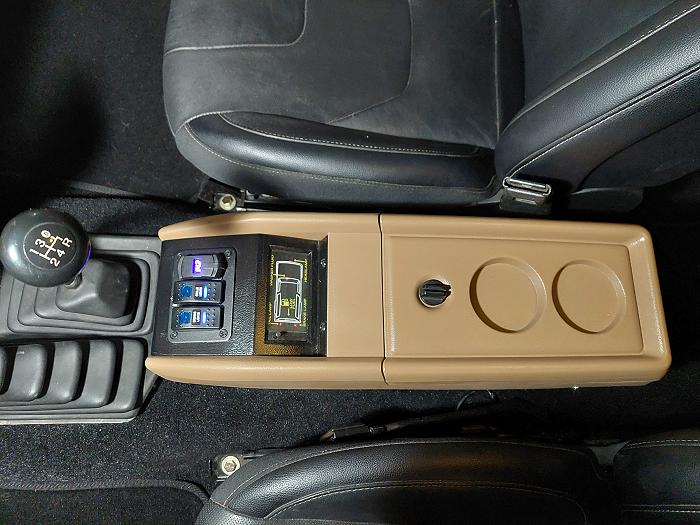 Finished center console