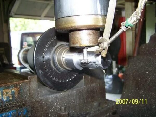 machining an output shaft