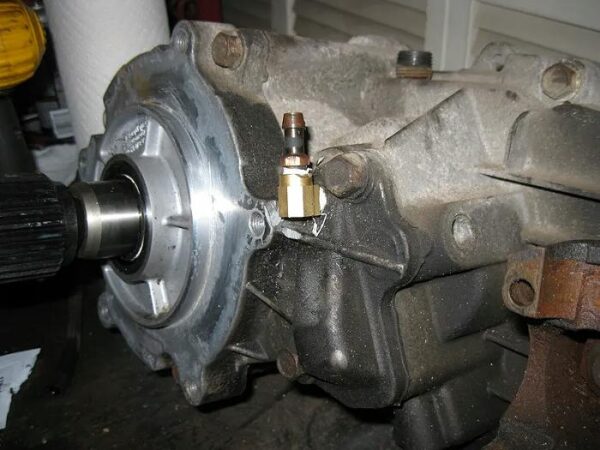 90-degree elbow with breather installed