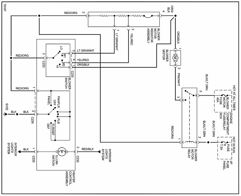 Diagnosing Blower Motor Problems - Wiring Diagrams