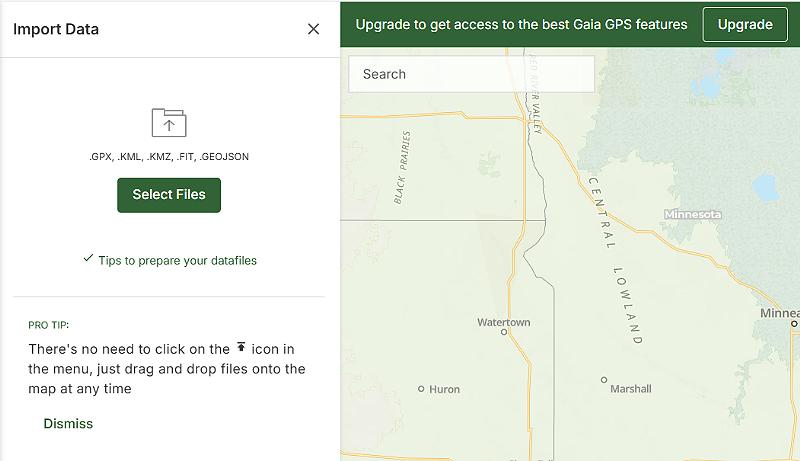 Select map file to import