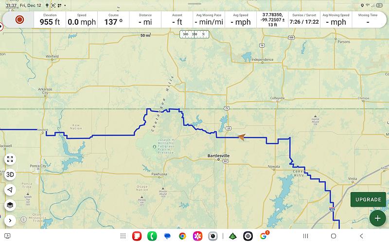 Displaying your location on Gaia GPS