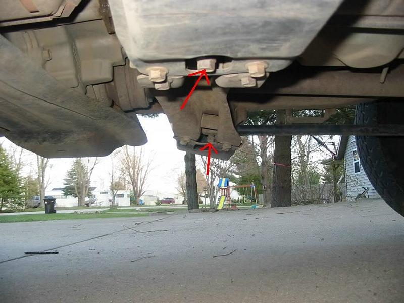 Ford Ranger torsion bar bolts location