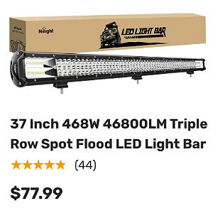 Nilight 37-Inch 468-Watt Tripple Row LED Lightbar