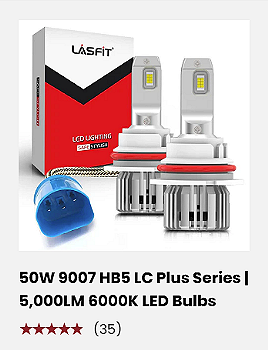 LASFIT 9007 50W LED headlight ad