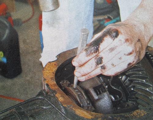 Mark the carrier bearing caps