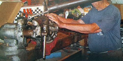 Installing Pinion Bearing Crush Sleeve On A Dana 35 In A Vice