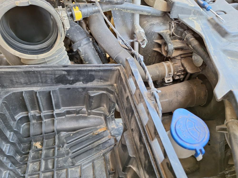 lower duct removed - inside