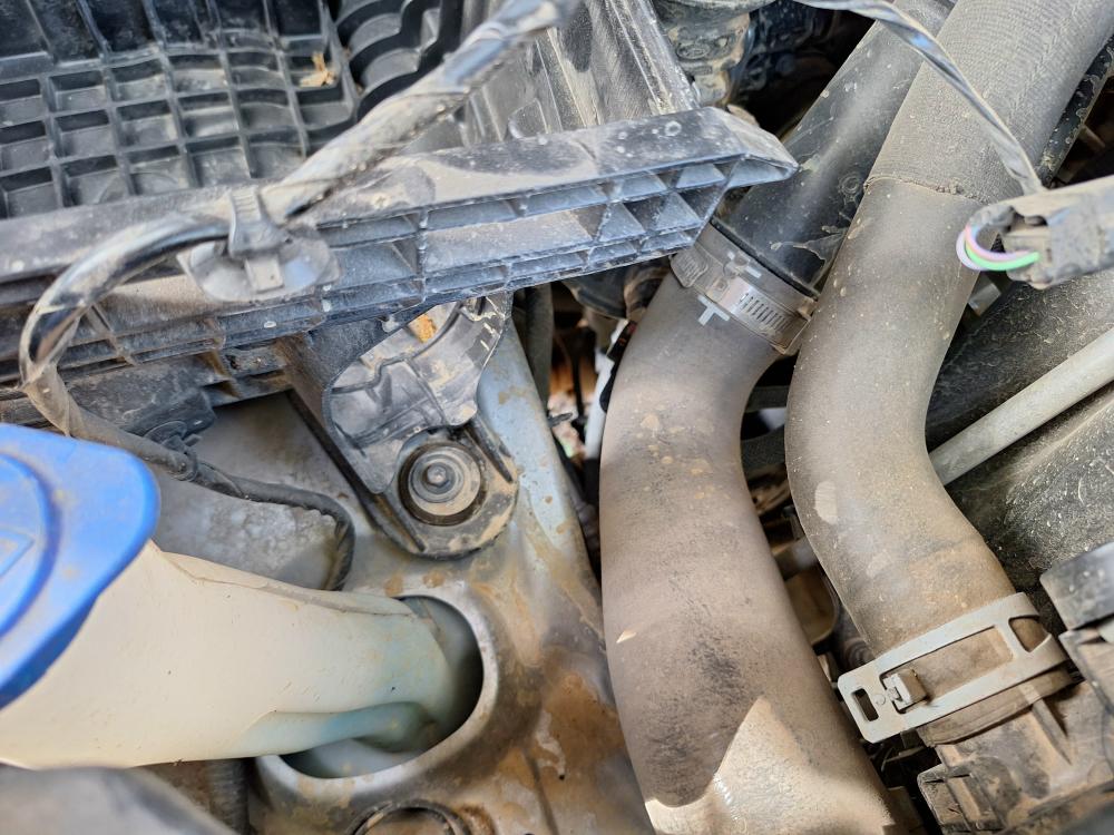 lower duct removed - outside