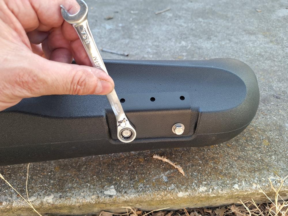 install upper mounting bracket