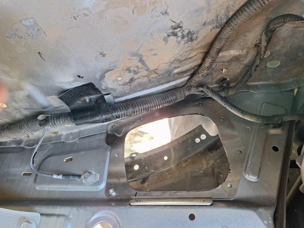 And then installed the support plate again with that 6mm hole so I could mark and drill the remaining mounting holes