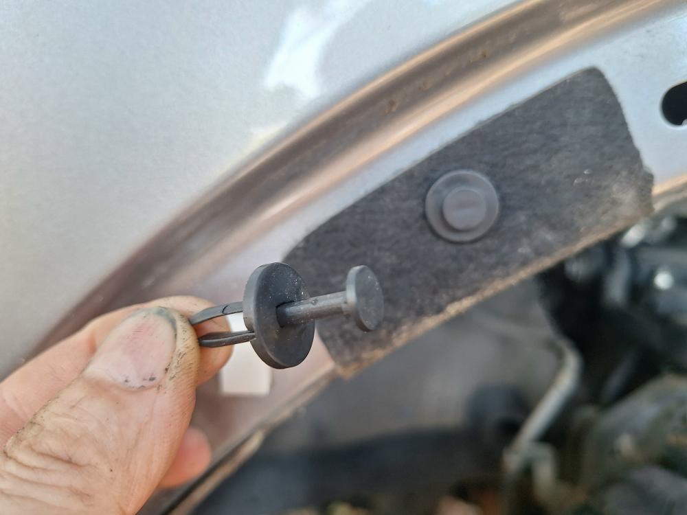 I had some of these plastic panel clips that I used to replace the factory ones that I broke when I removed them