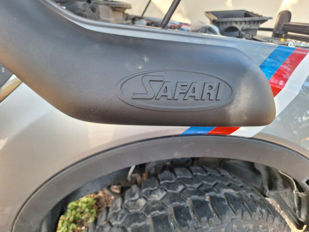 New ARB Safari snorkel mounted to the fender