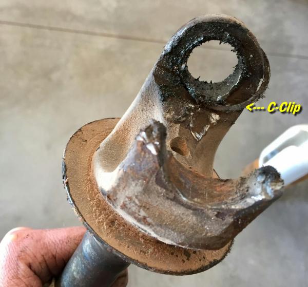 Dana 35 Damaged yoke and C-clip