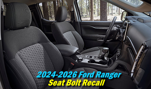 Ford Ranger Seat Bolt Recall