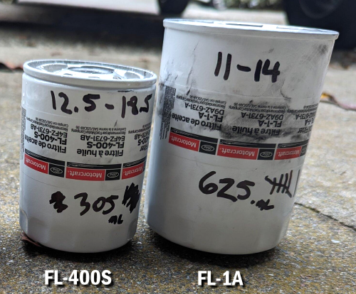 Motorcraft FL-1A and FL-400S Oil Filters