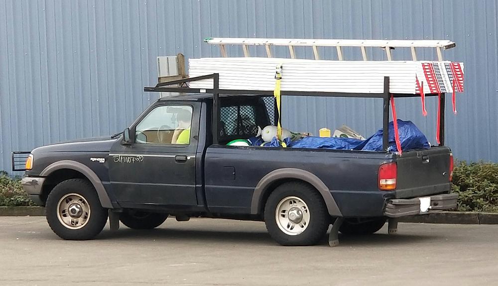 Overloaded Ford Ranger High Center of Gravity