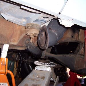 Passenger side header exit.