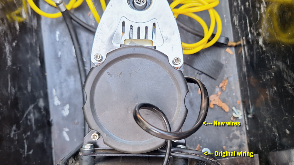 New wires coming out of cover