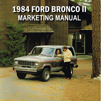 1984 Ford Bronco II Marketing Manual