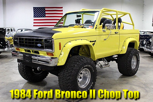 1984 Ford Bronco II Yellow Chop Top