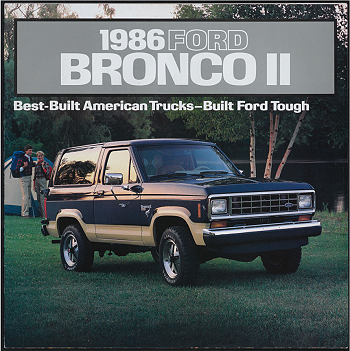 1986 Ford Bronco II Sales Brochure