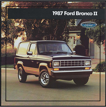 1987 Ford Bronco II Sales Brochure