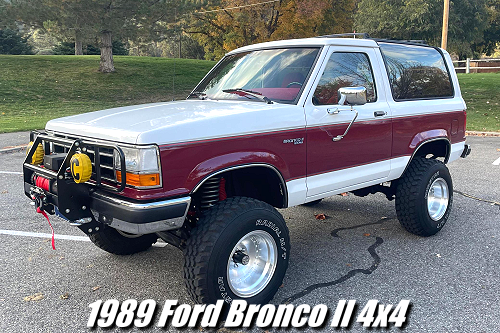 1989 Ford Bronco II 4×4 With Brush Guard & Winch