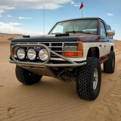 Ford Bronco II prerunner bumper and lights