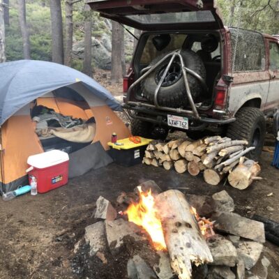 Ford Bronco II Camping