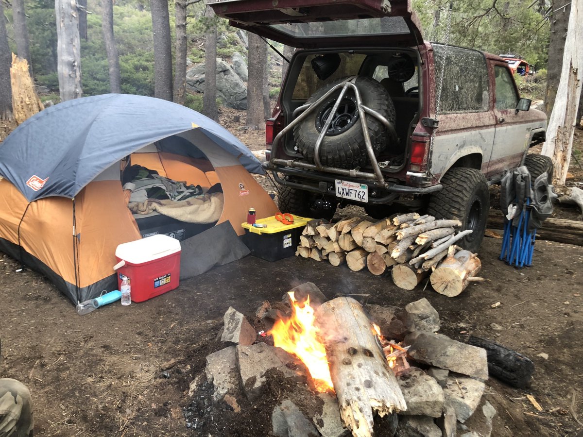 Ford Bronco II Camping