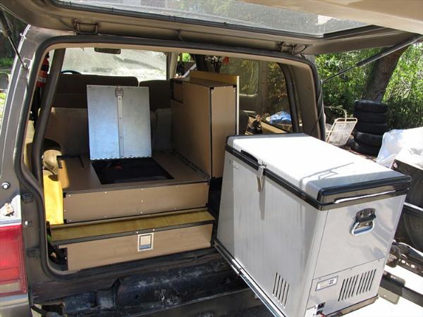 Overlanding Ford Bronco II Fridge & Slider